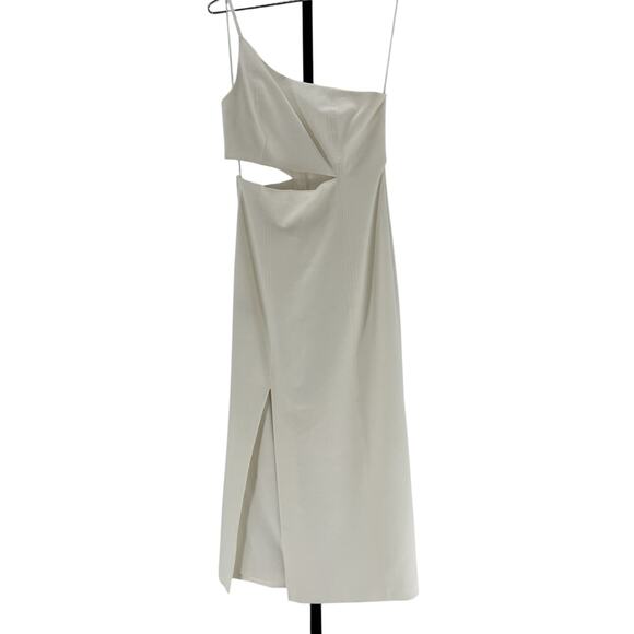 Cinq A Sept 'Laurile' Cream Polyester Dress Size 6 - Picture 2 of 4